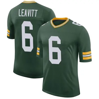 Men's Limited Dallin Leavitt Green Bay Packers Green Classic Jersey