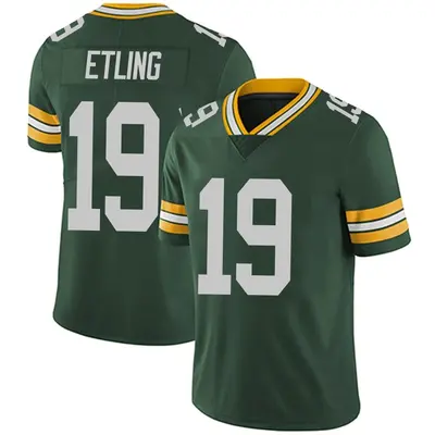Men's Limited Danny Etling Green Bay Packers Green Team Color Vapor Untouchable Jersey