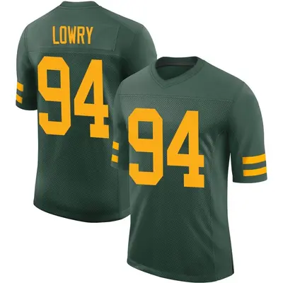 Men's Limited Dean Lowry Green Bay Packers Green Alternate Vapor Jersey