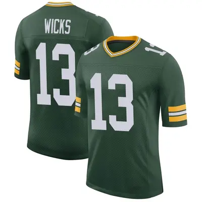 Men's Limited Dontayvion Wicks Green Bay Packers Green Classic Jersey