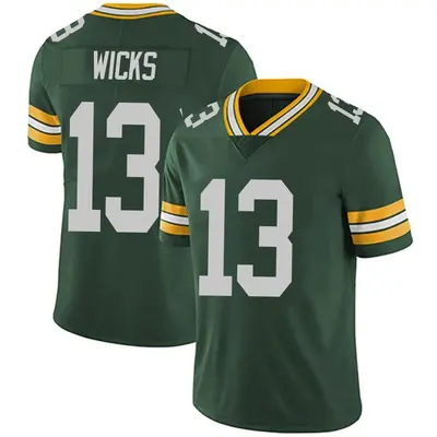 Men's Limited Dontayvion Wicks Green Bay Packers Green Team Color Vapor Untouchable Jersey