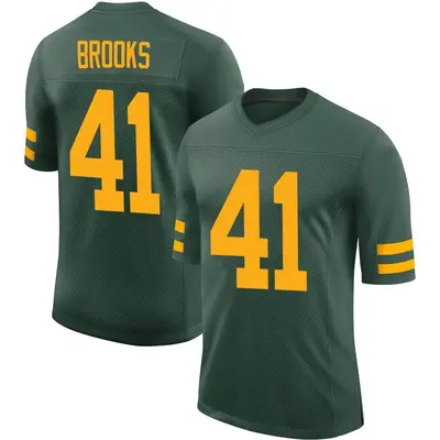Men's Limited Ellis Brooks Green Bay Packers Green Alternate Vapor Jersey