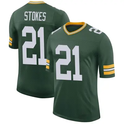 Men's Limited Eric Stokes Green Bay Packers Green Classic Jersey
