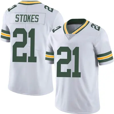 Men's Limited Eric Stokes Green Bay Packers White Vapor Untouchable Jersey