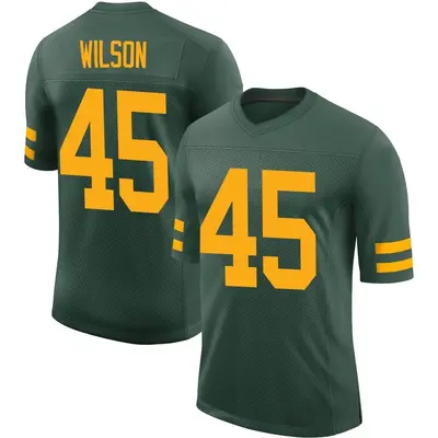 Men's Limited Eric Wilson Green Bay Packers Green Alternate Vapor Jersey