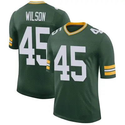 Men's Limited Eric Wilson Green Bay Packers Green Classic Jersey