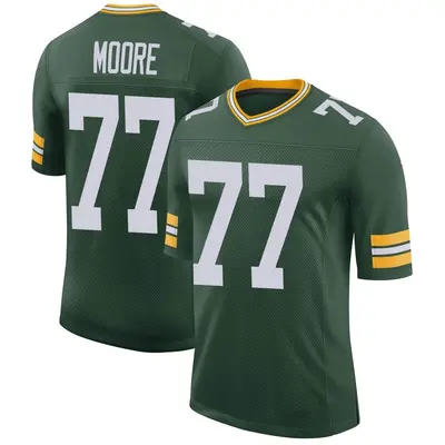 Men's Limited George Moore Green Bay Packers Green Classic Jersey