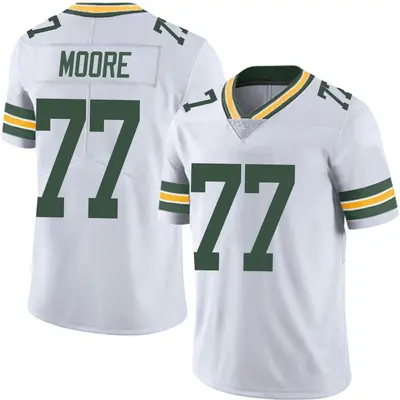 Men's Limited George Moore Green Bay Packers White Vapor Untouchable Jersey