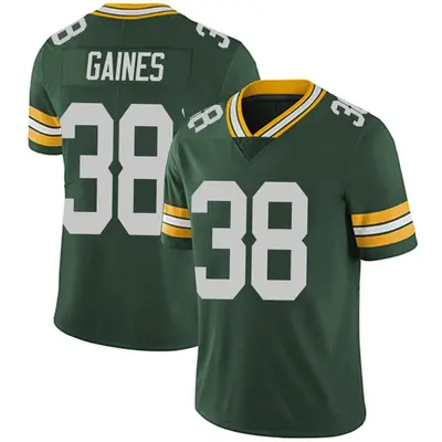 Men's Limited Innis Gaines Green Bay Packers Green Team Color Vapor Untouchable Jersey
