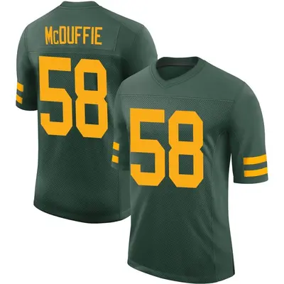 Men's Limited Isaiah McDuffie Green Bay Packers Green Alternate Vapor Jersey