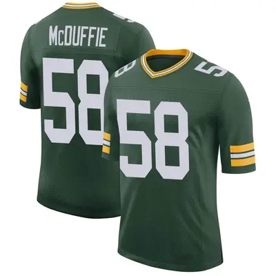 Men's Limited Isaiah McDuffie Green Bay Packers Green Classic Jersey