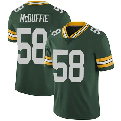Men's Limited Isaiah McDuffie Green Bay Packers Green Team Color Vapor Untouchable Jersey
