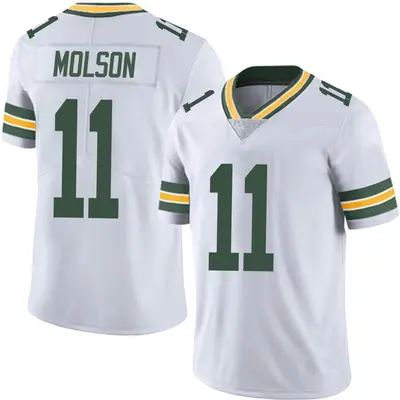 Men's Limited JJ Molson Green Bay Packers White Vapor Untouchable Jersey