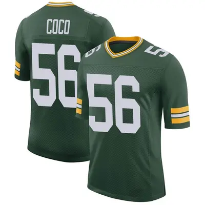 Men's Limited Jack Coco Green Bay Packers Green Classic Jersey