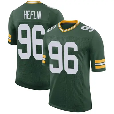 Men's Limited Jack Heflin Green Bay Packers Green Classic Jersey