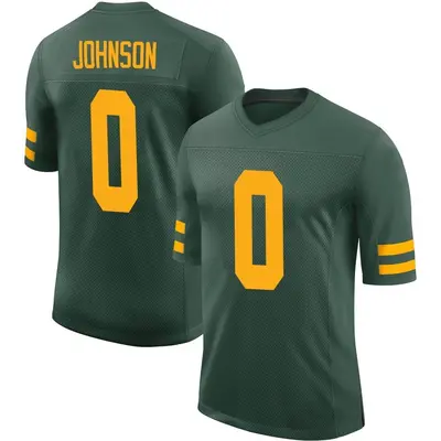 Men's Limited Jahmir Johnson Green Bay Packers Green Alternate Vapor Jersey
