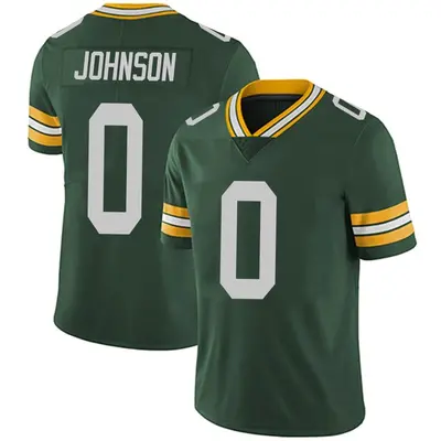 Men's Limited Jahmir Johnson Green Bay Packers Green Team Color Vapor Untouchable Jersey