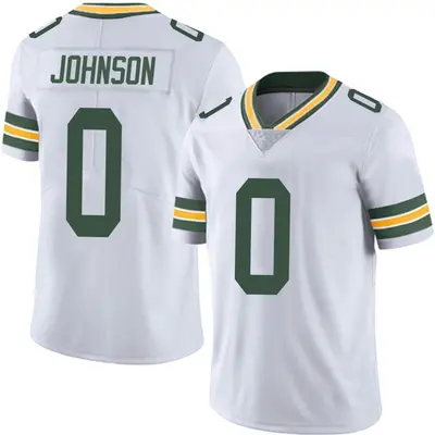 Men's Limited Jahmir Johnson Green Bay Packers White Vapor Untouchable Jersey