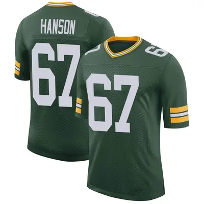 Men's Limited Jake Hanson Green Bay Packers Green Classic Jersey