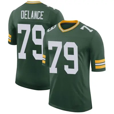 Men's Limited Jean Delance Green Bay Packers Green Classic Jersey