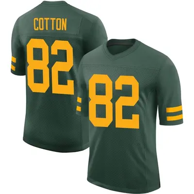 Men's Limited Jeff Cotton Green Bay Packers Green Alternate Vapor Jersey