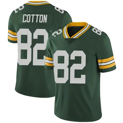 Men's Limited Jeff Cotton Green Bay Packers Green Team Color Vapor Untouchable Jersey