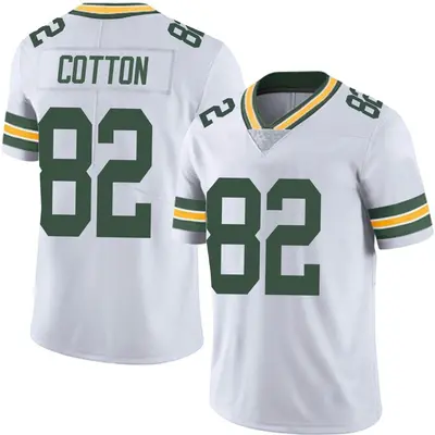 Men's Limited Jeff Cotton Green Bay Packers White Vapor Untouchable Jersey