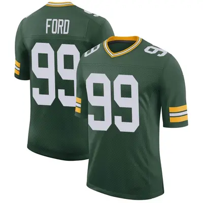 Men's Limited Jonathan Ford Green Bay Packers Green Classic Jersey