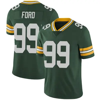 Men's Limited Jonathan Ford Green Bay Packers Green Team Color Vapor Untouchable Jersey