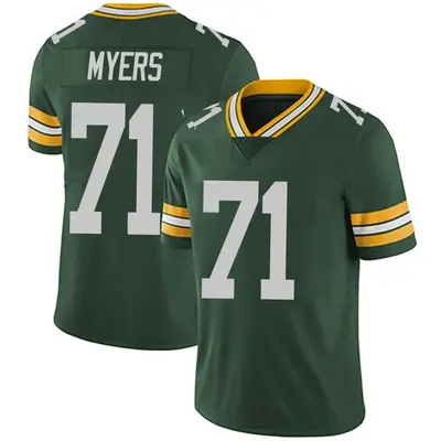 Men's Limited Josh Myers Green Bay Packers Green Team Color Vapor Untouchable Jersey