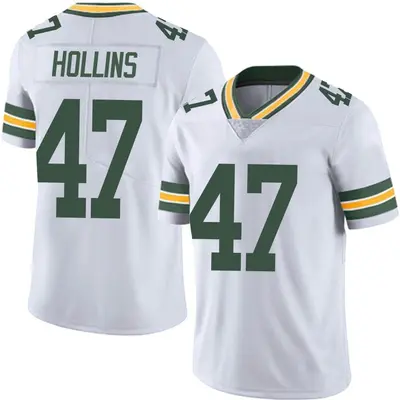 Men's Limited Justin Hollins Green Bay Packers White Vapor Untouchable Jersey