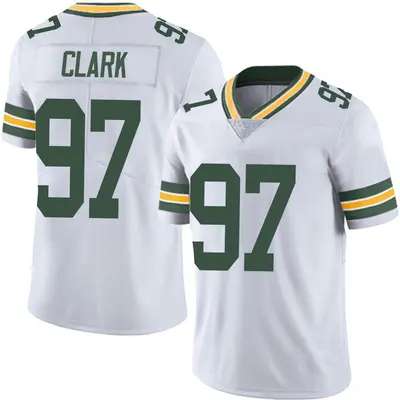Men's Limited Kenny Clark Green Bay Packers White Vapor Untouchable Jersey