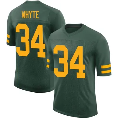 Men's Limited Kerrith Whyte Green Bay Packers Green Alternate Vapor Jersey