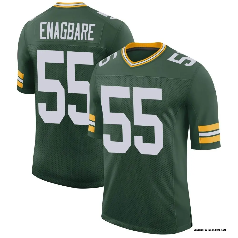 Men's Limited Kingsley Enagbare Green Bay Packers Green Classic Jersey