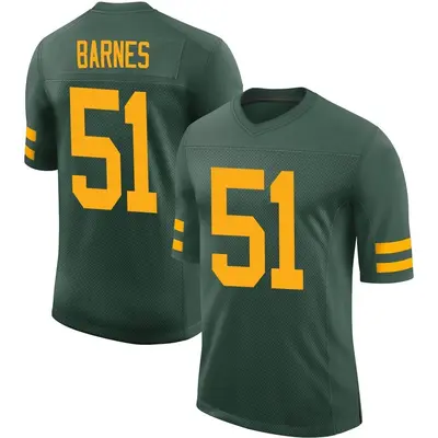 Men's Limited Krys Barnes Green Bay Packers Green Alternate Vapor Jersey