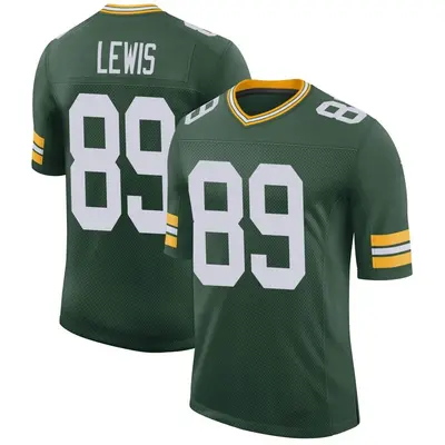 Men's Limited Marcedes Lewis Green Bay Packers Green Classic Jersey
