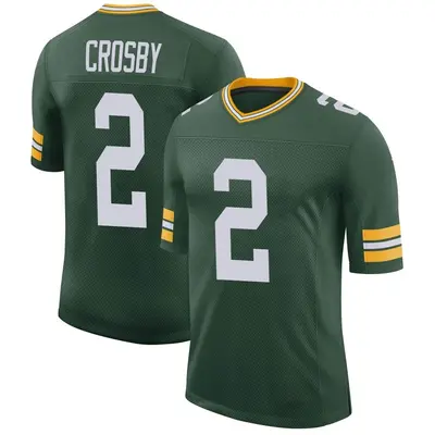 Men's Limited Mason Crosby Green Bay Packers Green Classic Jersey