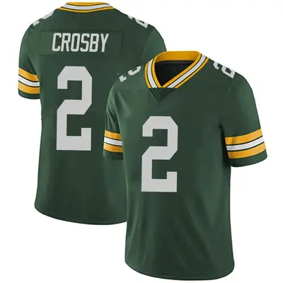 Men's Limited Mason Crosby Green Bay Packers Green Team Color Vapor Untouchable Jersey