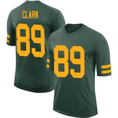 Men's Limited Michael Clark Green Bay Packers Green Alternate Vapor Jersey