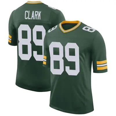 Men's Limited Michael Clark Green Bay Packers Green Classic Jersey