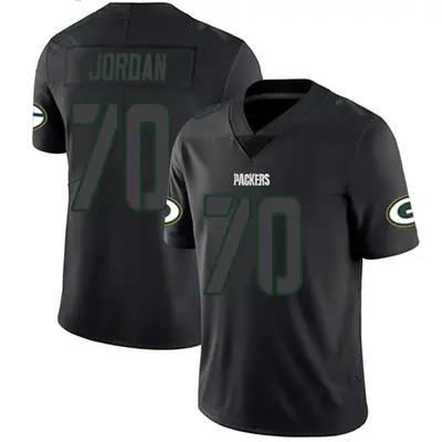 Men's Limited Michael Jordan Green Bay Packers Black Impact Jersey