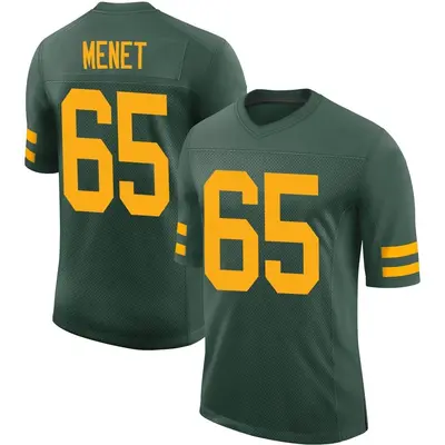 Men's Limited Michal Menet Green Bay Packers Green Alternate Vapor Jersey