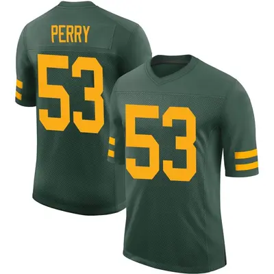 Men's Limited Nick Perry Green Bay Packers Green Alternate Vapor Jersey