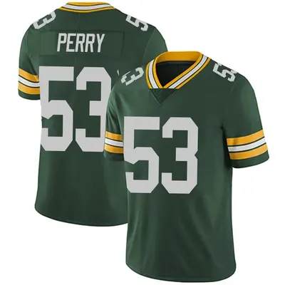 Men's Limited Nick Perry Green Bay Packers Green Team Color Vapor Untouchable Jersey