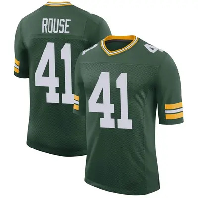 Men's Limited Nydair Rouse Green Bay Packers Green Classic Jersey