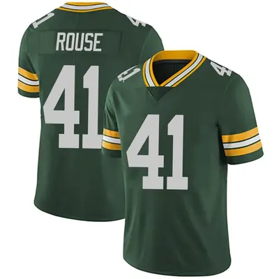 Men's Limited Nydair Rouse Green Bay Packers Green Team Color Vapor Untouchable Jersey