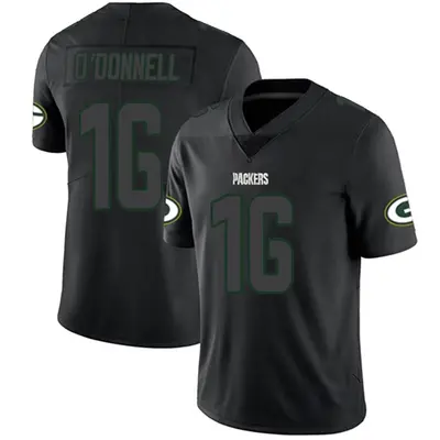 Men's Limited Pat O'Donnell Green Bay Packers Black Impact Jersey