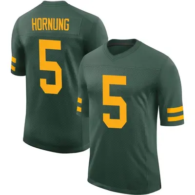 Men's Limited Paul Hornung Green Bay Packers Green Alternate Vapor Jersey