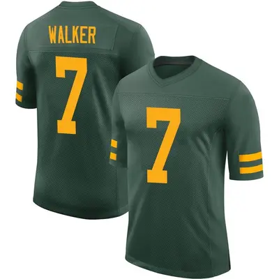 Men's Limited Quay Walker Green Bay Packers Green Alternate Vapor Jersey