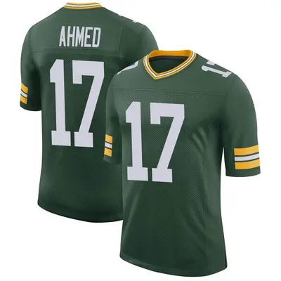 Men's Limited Ramiz Ahmed Green Bay Packers Green Classic Jersey